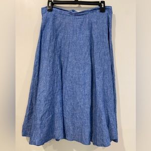 Boden Chambray Full Skirt Midi Length - Style Cora